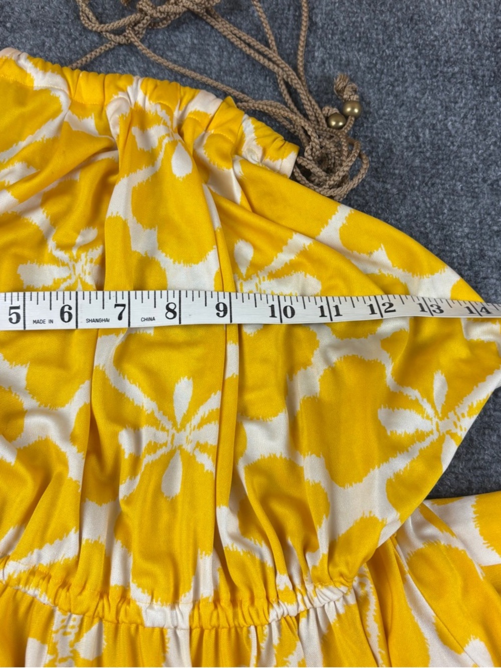 DIANE VON FURSTENBERG Women’s DVF Naro Silk blend Yellow floral halter Dress - 4 - Picture 9 of 11
